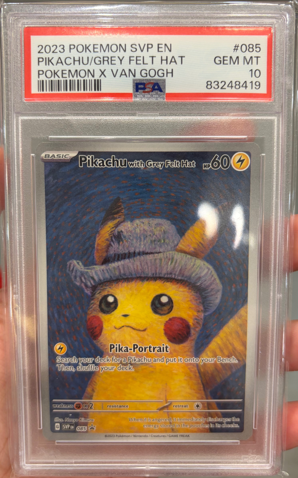 Pikachu with Grey Felt Hat